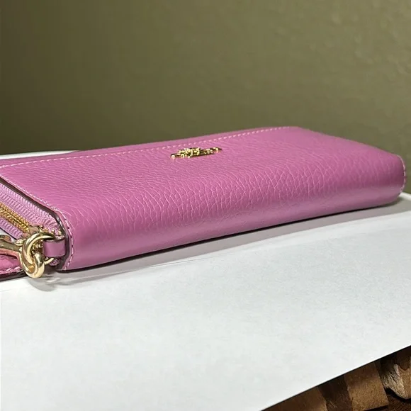 *HTF COLOR* COACH Accordion Zip Wallet With Wristlet Strap - Picture 4 of 16